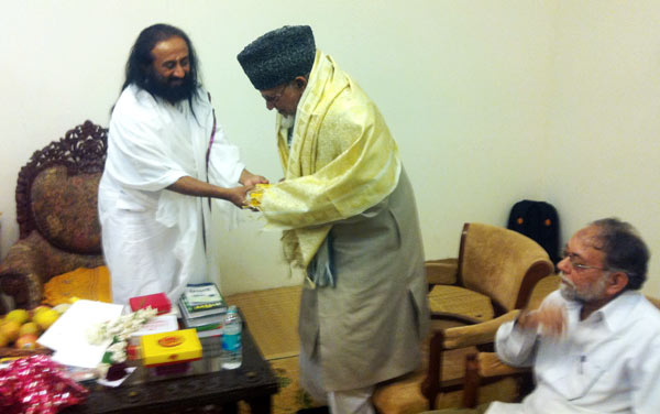 Maulana Faruq Khan Meets Shri Ravi Shanker