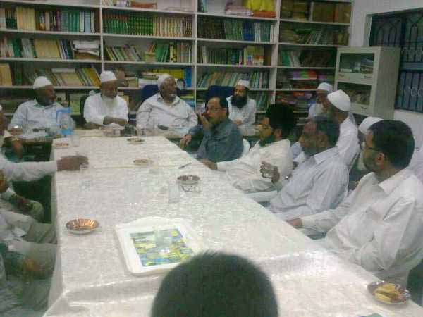 Jamaat met the Fedration of Masajid Bangalore