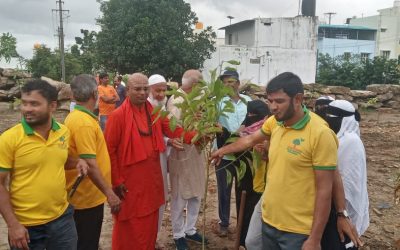 Interfaith Tree Planting Initiative Transforms Dump Site in Shimoga